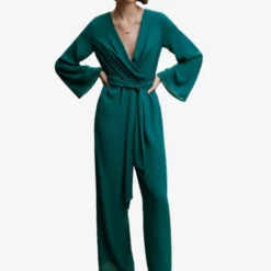 Mango Bow Wrap Jumpsuit