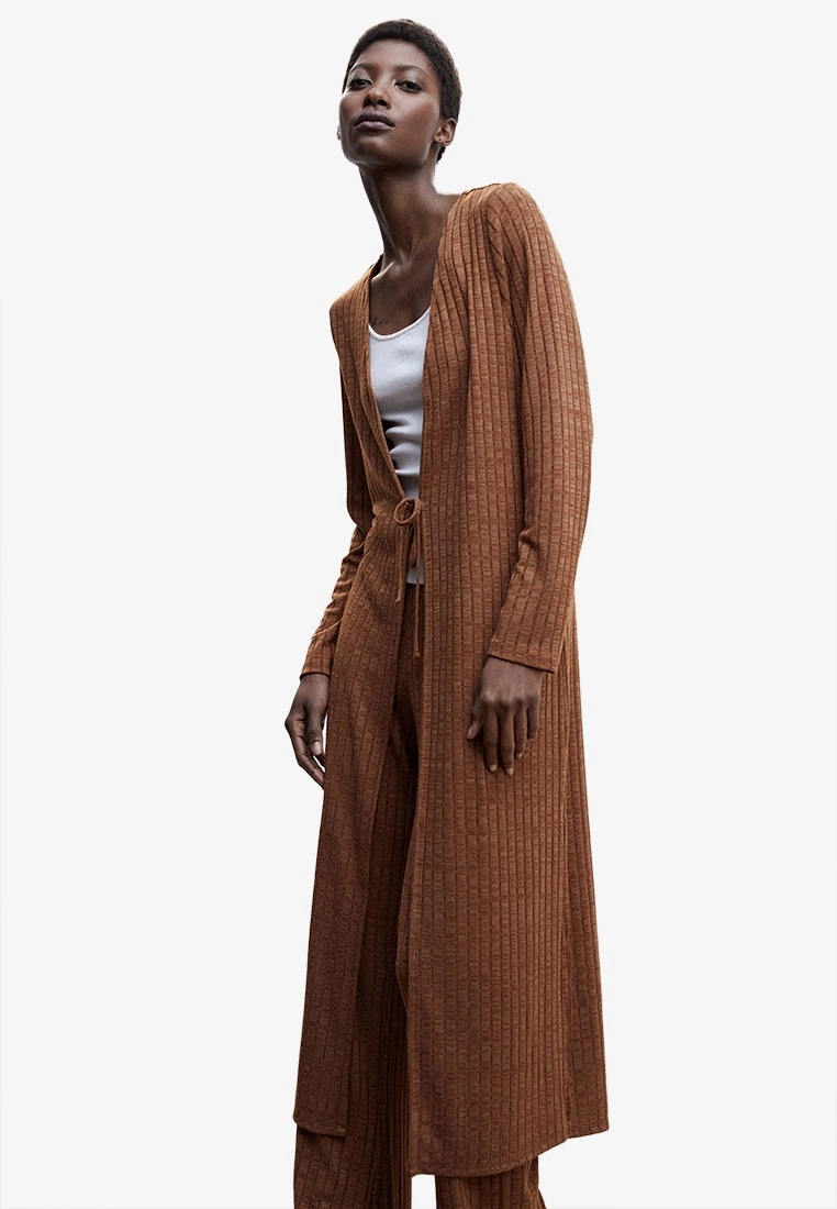 Mango Ribbed Long Cardigan 3 Mango Ribbed Long Cardigan