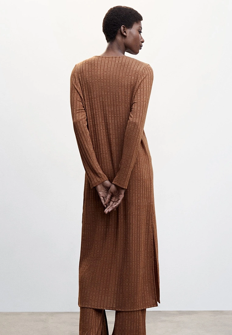 Mango Ribbed Long Cardigan 4 Mango Ribbed Long Cardigan - Image 2