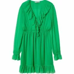 Mango Textured Ruffled Dress -Mango popular store mango 8592 2992426 7