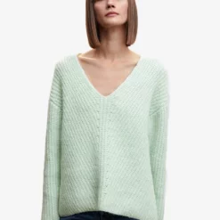 Mango V-Neck Knit Sweater
