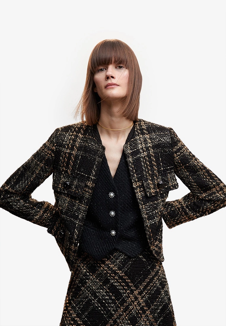 Mango Pocket Tweed Jacket 3 Mango Pocket Tweed Jacket