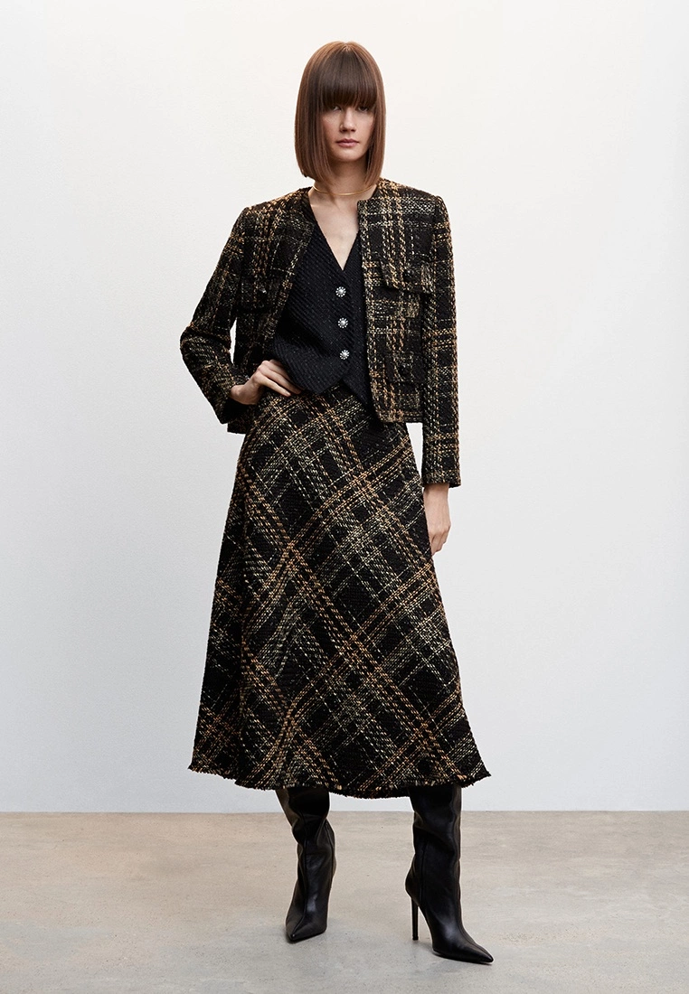 Mango Pocket Tweed Jacket 6 Mango Pocket Tweed Jacket - Image 4