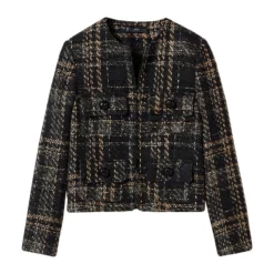 Mango Pocket Tweed Jacket 13 Mango Pocket Tweed Jacket -Mango popular store mango 8600 5747636 6