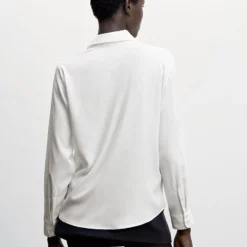 Mango Buttoned Flowy Shirt -Mango popular store mango 8602 5057636 2