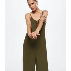Mango Bow Neck Jumpsuit -Mango popular store mango 8602 8203426 5