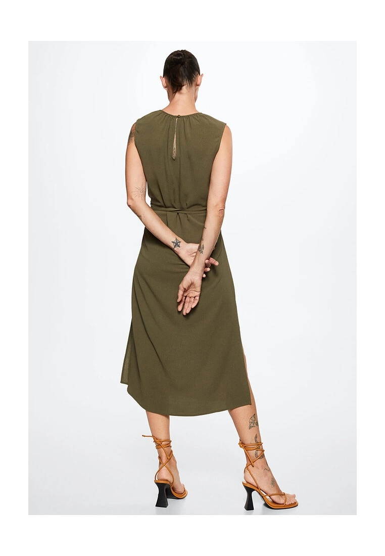 Mango Belted Textured Dress 4 Mango Belted Textured Dress - Image 2