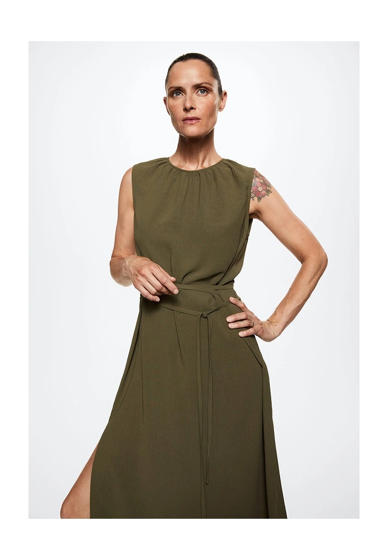 Mango Belted Textured Dress 5 Mango Belted Textured Dress - Image 3