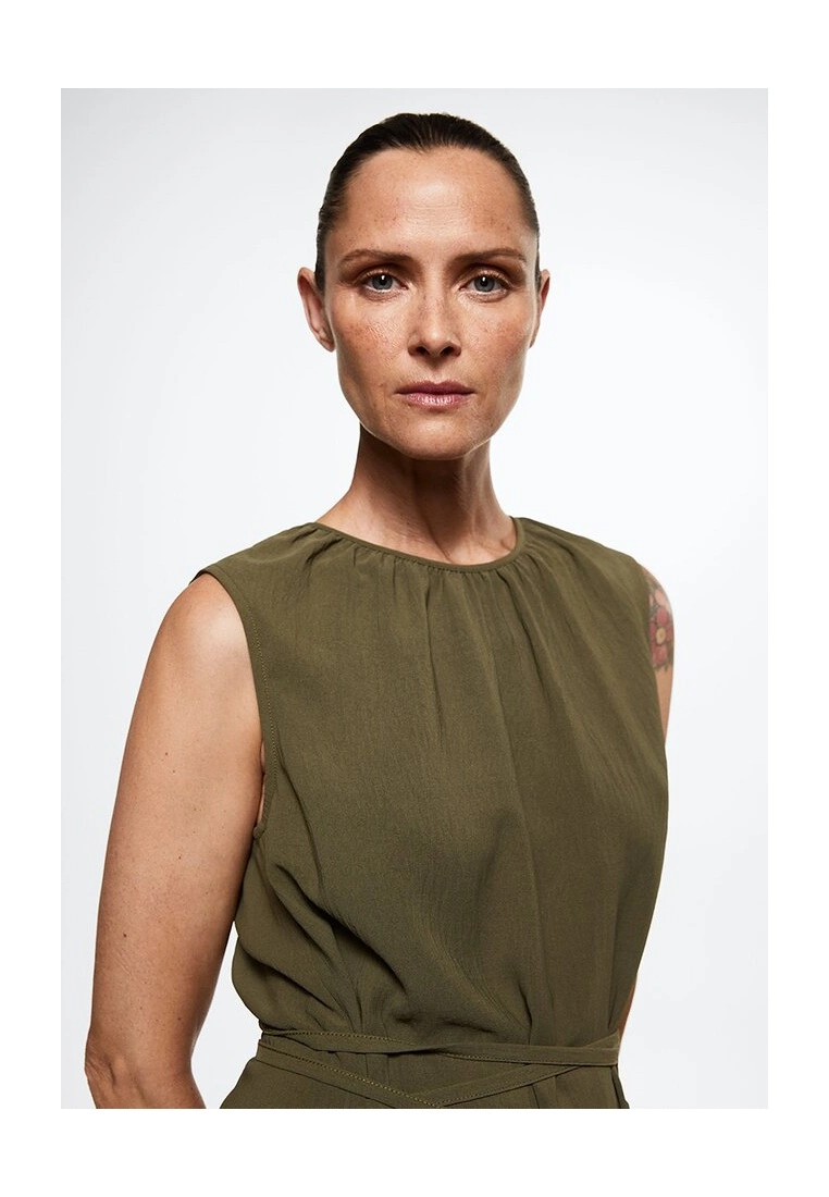 Mango Belted Textured Dress 6 Mango Belted Textured Dress - Image 4