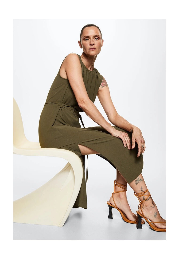 Mango Belted Textured Dress 7 Mango Belted Textured Dress - Image 5