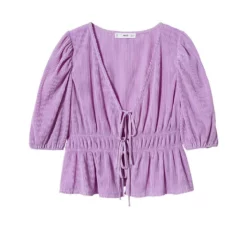 Mango Pleated Blouse With Ruffles 17 Mango Pleated Blouse With Ruffles -Mango popular store mango 8615 7548326 8