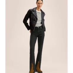 Mango Leather Biker Jacket -Mango popular store mango 8621 3238326 5