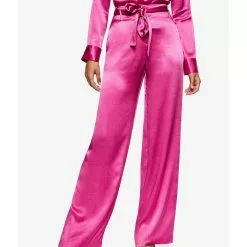 Mango Bow Satin Trousers