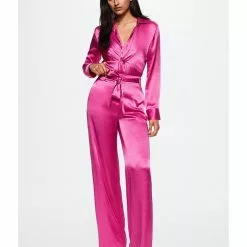 Mango Bow Satin Trousers -Mango popular store mango 8639 4548326 4