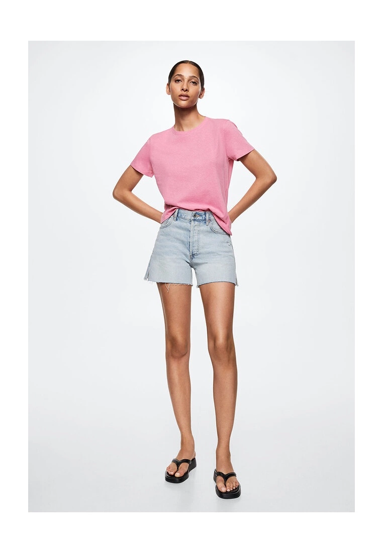 Mango Cotton Linen-Blend T-Shirt 6 Mango Cotton Linen-Blend T-Shirt - Image 4