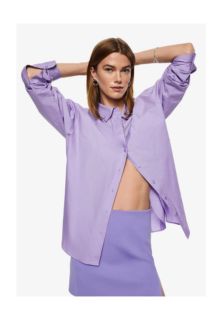 Mango Oversize Cotton Shirt 3 Mango Oversize Cotton Shirt
