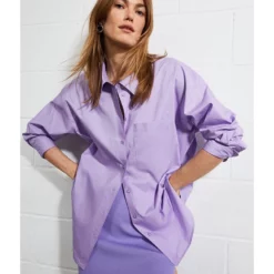 Mango Oversize Cotton Shirt 11 Mango Oversize Cotton Shirt -Mango popular store mango 8677 6238326 3