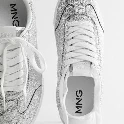 Mango Lace Glitter Sneakers -Mango popular store mango 8744 6982436 5