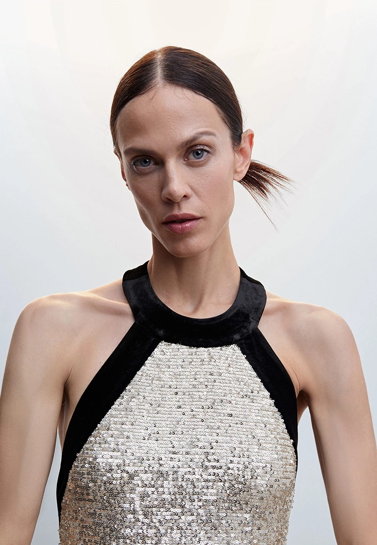 Mango Sequined Gown 6 Mango Sequined Gown - Image 4