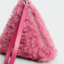 Mango Zipped Fur-Effect Purse -Mango popular store mango 8873 2436336 3