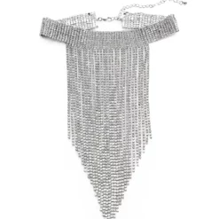 Mango Cascade Crystals Choker Necklace