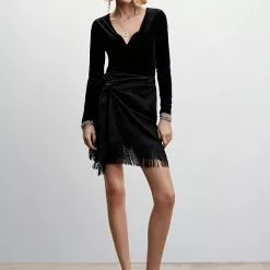 Mango Fringed Jacquard Skirt 11 Mango Fringed Jacquard Skirt -Mango popular store mango 9015 2157636 4