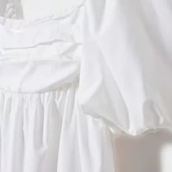 Mango Puffed Sleeves Cotton Dress -Mango popular store mango 9029 3367636 5