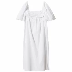 Mango Puffed Sleeves Cotton Dress -Mango popular store mango 9029 3367636 6