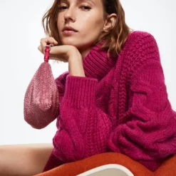 Mango Knitted Turtleneck Dress -Mango popular store mango 9050 4807136 4