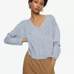 Mango V-Neck Knit Sweater