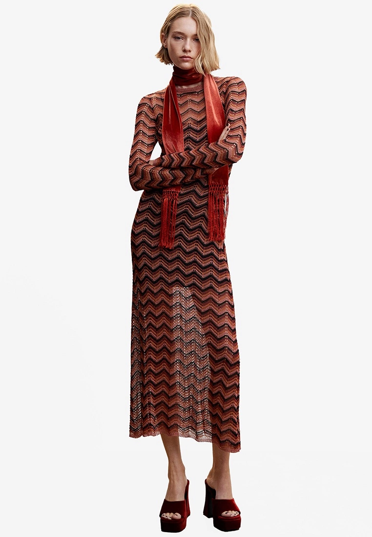 Mango Lurex Knit Dress 3 Mango Lurex Knit Dress