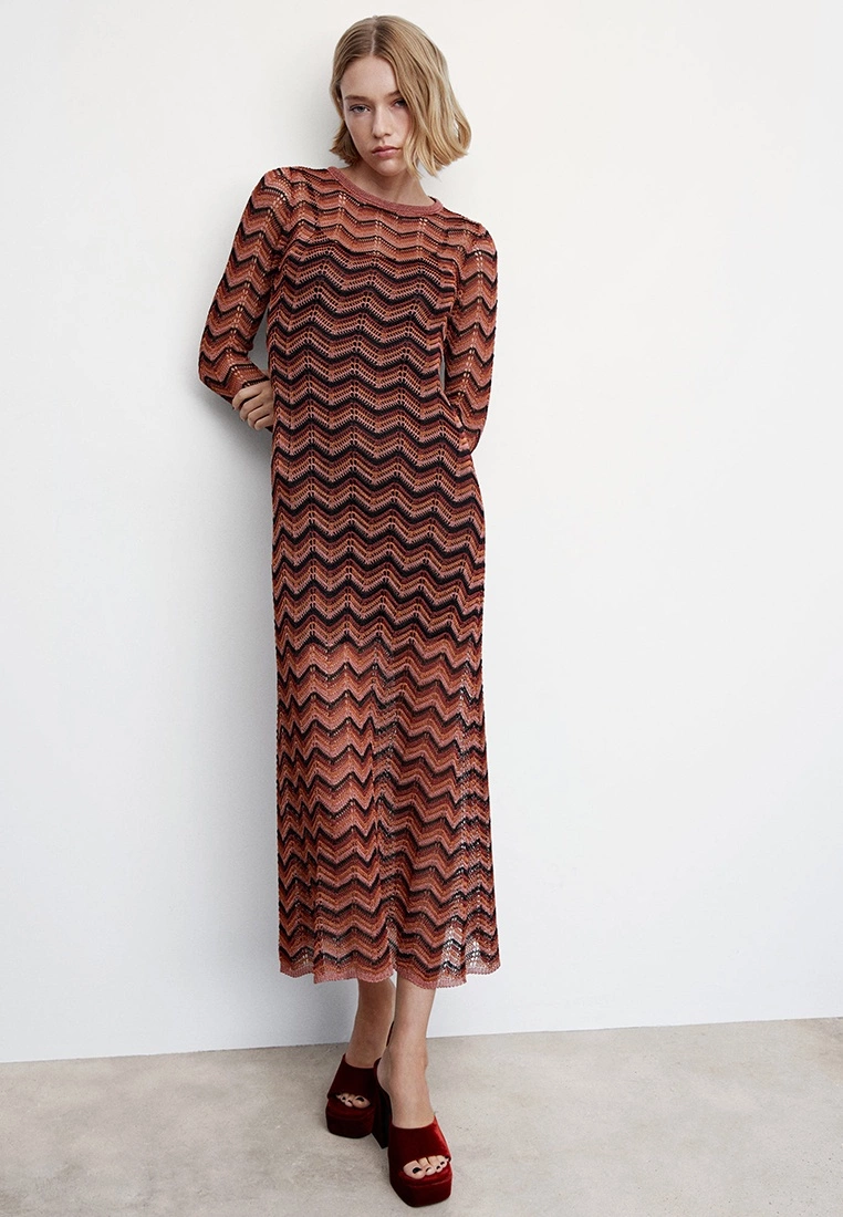 Mango Lurex Knit Dress 6 Mango Lurex Knit Dress - Image 4