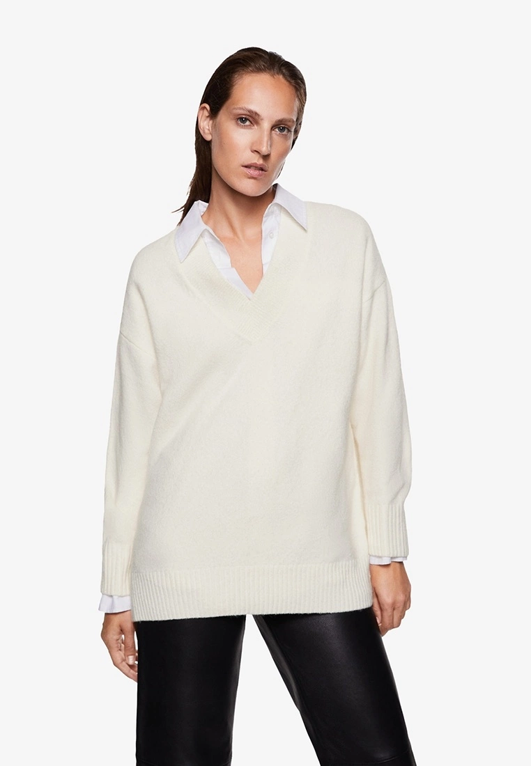 Mango V-Neck Sweater 3 Mango V-Neck Sweater
