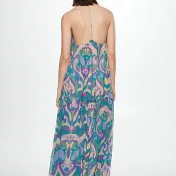 Mango Open Back Printed Dress -Mango popular store mango 9059 5646336 2