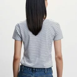 Mango Logo Cotton T-Shirt -Mango popular store mango 9059 7257636 2