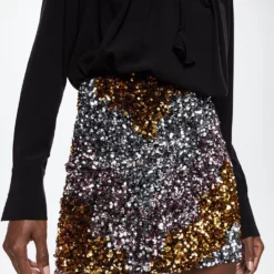 Mango Sequin Mini Skirt -Mango popular store mango 9061 8582436 3