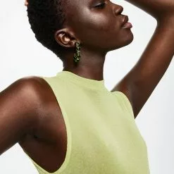 Mango Knit Semi-Transparent Top -Mango popular store mango 9090 9836336 3