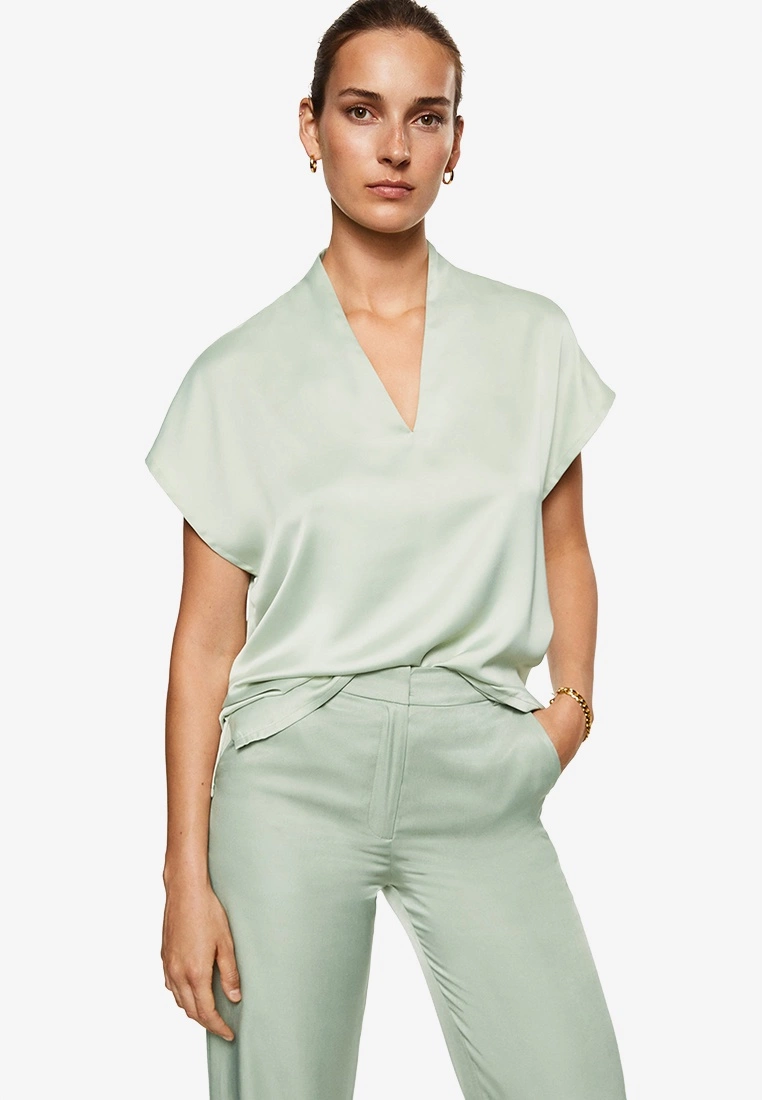 Mango Satin Blouse 3 Mango Satin Blouse