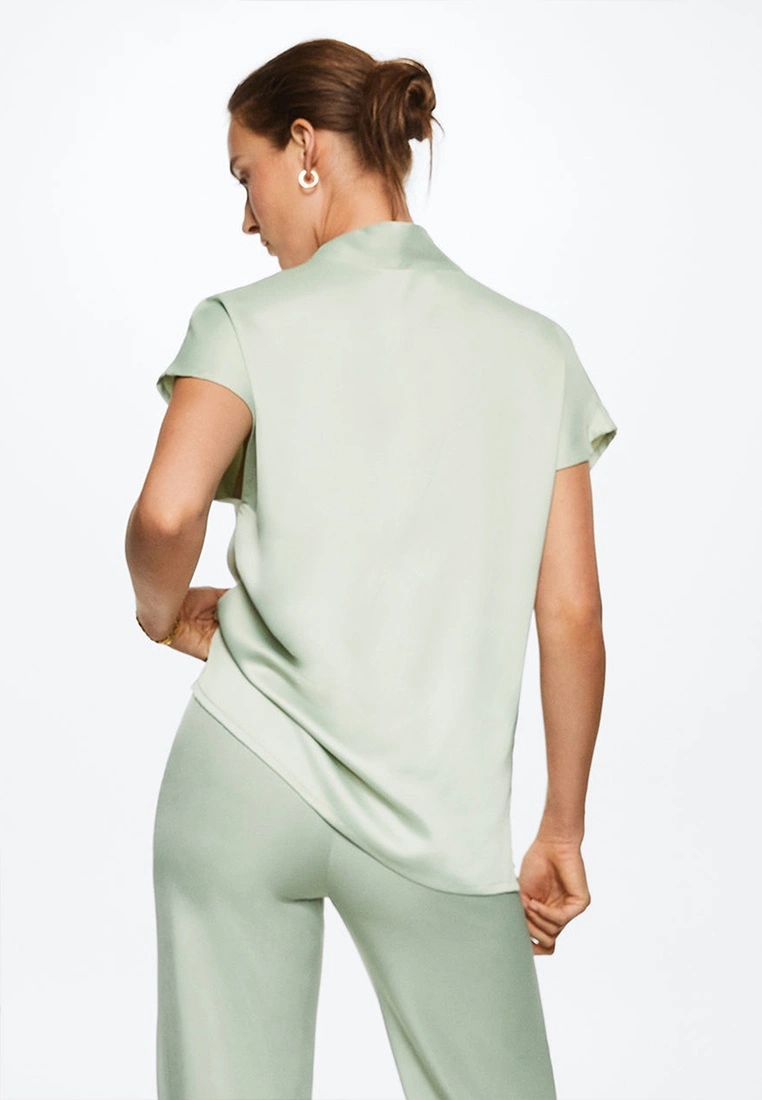 Mango Satin Blouse 4 Mango Satin Blouse - Image 2