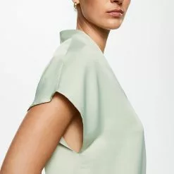Mango Satin Blouse 12 Mango Satin Blouse -Mango popular store mango 9092 3646336 4