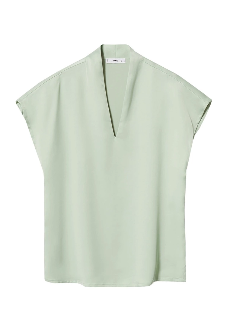 Mango Satin Blouse 9 Mango Satin Blouse - Image 7