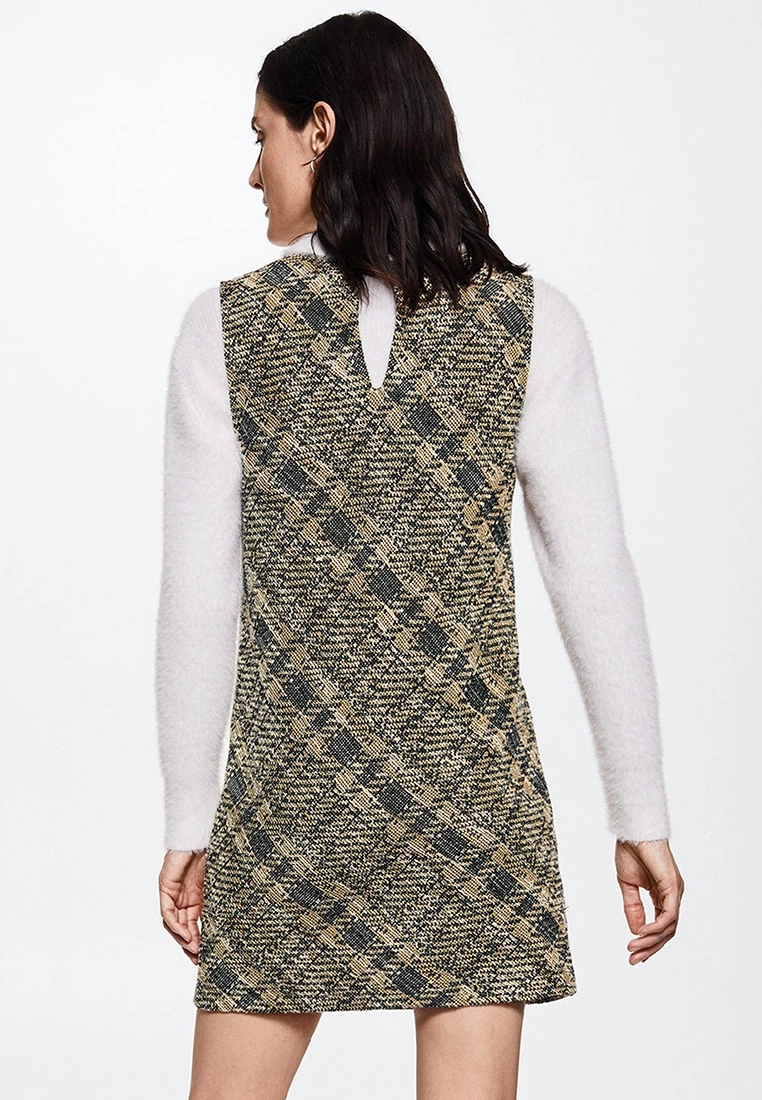 Mango Tweed Pinafore Dress 4 Mango Tweed Pinafore Dress - Image 2