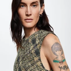 Mango Tweed Pinafore Dress 12 Mango Tweed Pinafore Dress -Mango popular store mango 9095 9746336 4