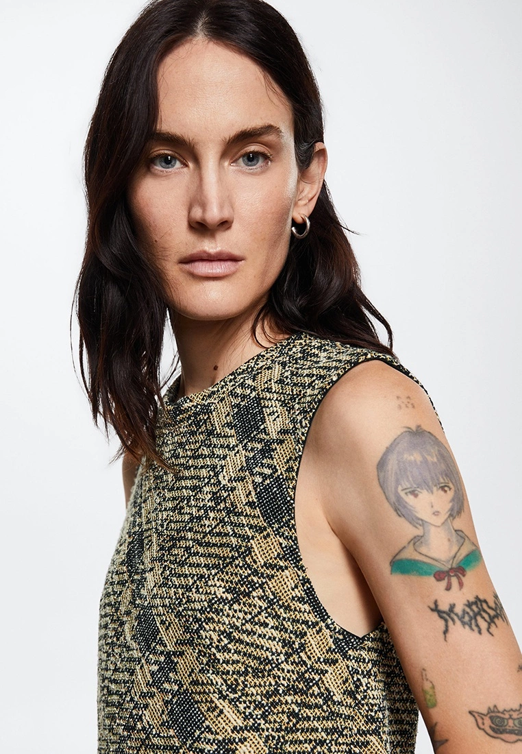 Mango Tweed Pinafore Dress 6 Mango Tweed Pinafore Dress - Image 4