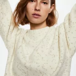 Mango Textured Round Neck Sweater -Mango popular store mango 9100 2726336 4