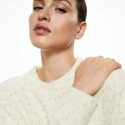 Mango Textured Round Neck Sweater -Mango popular store mango 9101 2726336 6