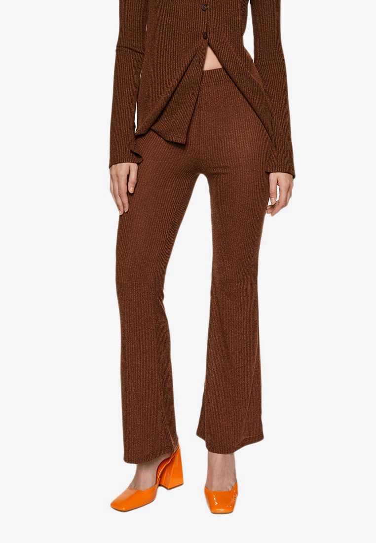 Mango Ribbed Flare Trousers 3 Mango Ribbed Flare Trousers