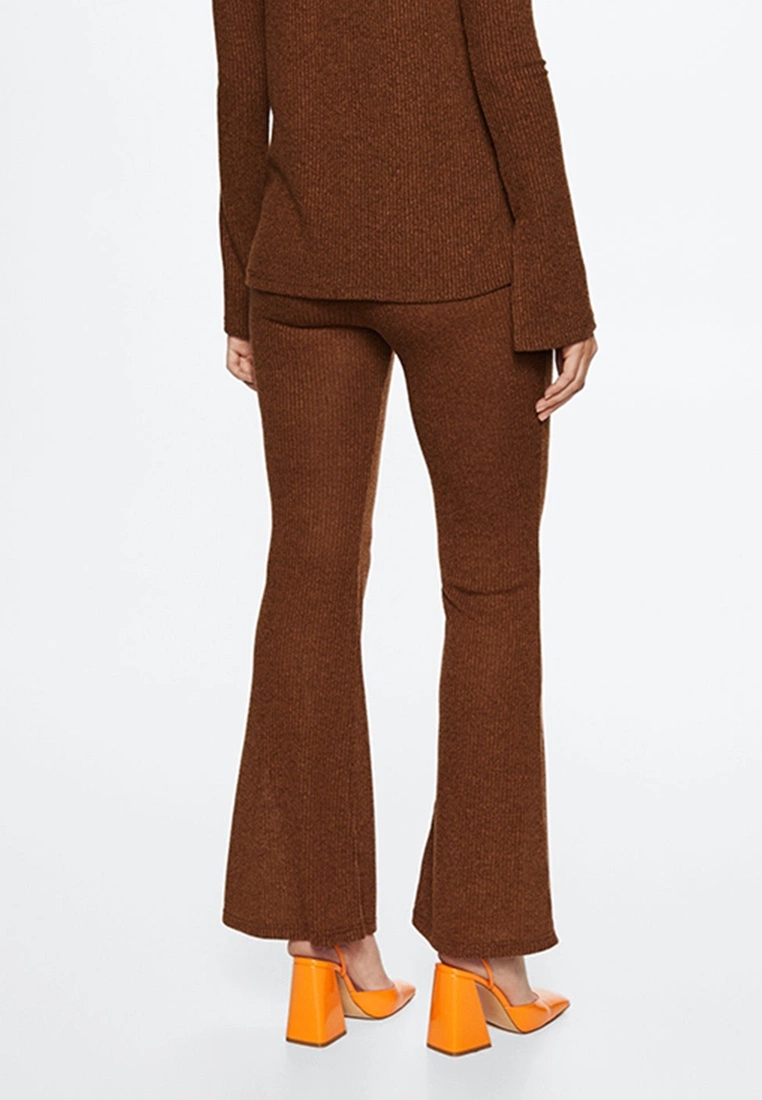 Mango Ribbed Flare Trousers 5 Mango Ribbed Flare Trousers - Image 3