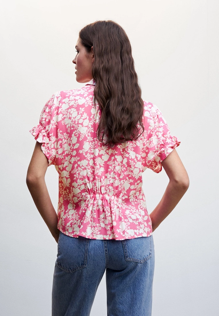 Mango Flowers Printed Shirt 4 Mango Flowers Printed Shirt - Image 2