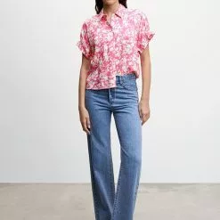 Mango Flowers Printed Shirt 11 Mango Flowers Printed Shirt -Mango popular store mango 9145 7967836 4